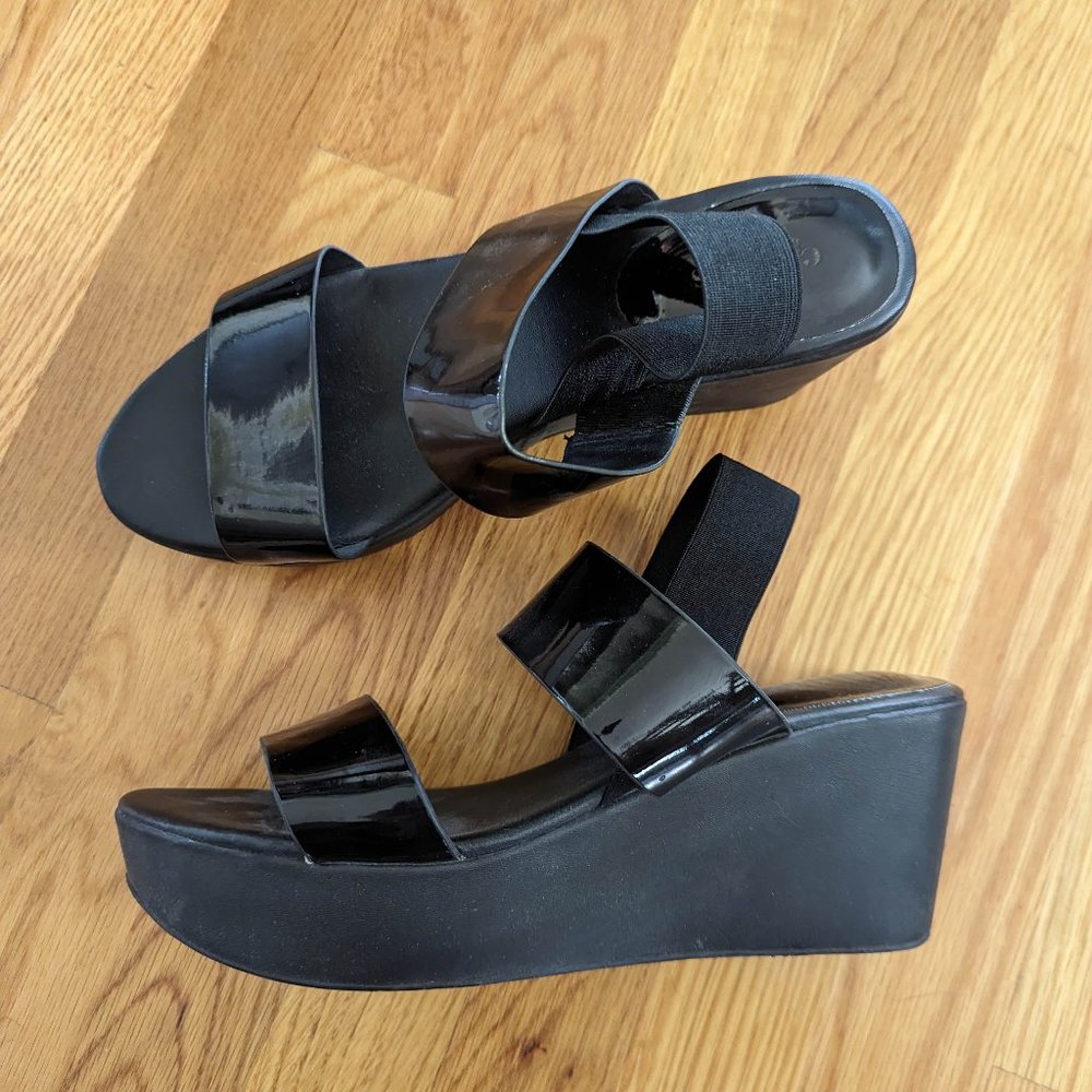 Black Platform Charles by Charles David Sandals